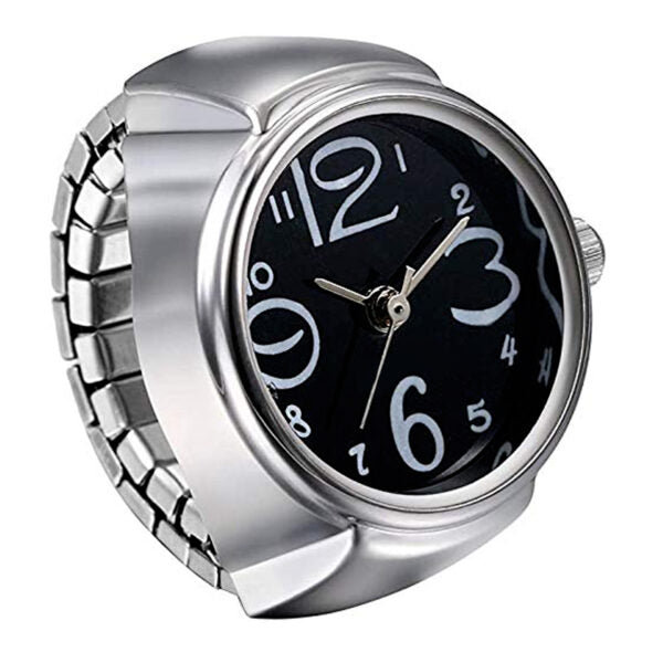 Stylish Silver Stretchable Ring watch Boys and Girls